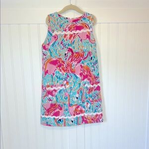 Lilly Pulitzer Colorful Flamingo Print Dress